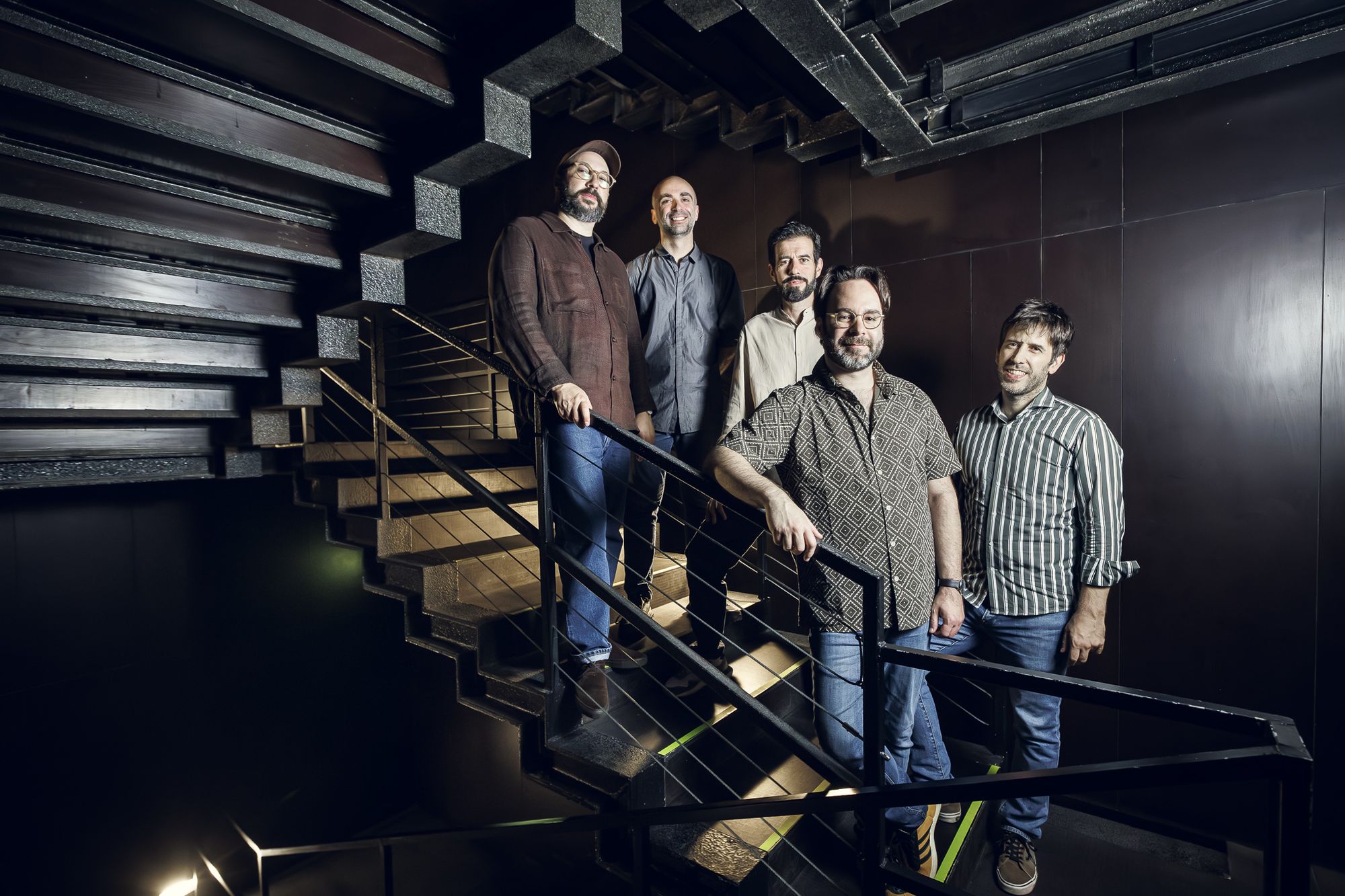 Indigo Quintet, retrato de grupo no Theatro Circo
